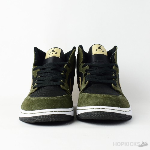 Air Jordan 1 Mid Military Olive (Premium Batch)